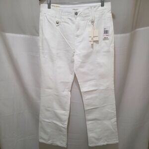 Curve Appeal Women's Heritage Luxe Joslin High Rise Boot White Denim Jeans Sz 10